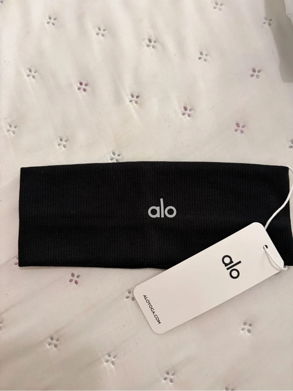 ALO Yoga Black Wide Stretch Headband